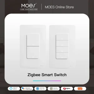 ZigBee Smart Light Switch US Push Button Wall Switch