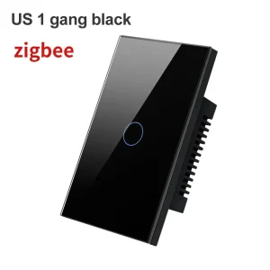 Zigbee Smart Light Switch with/without Neutral Wire Wall Touch Sensor Glass Panel
