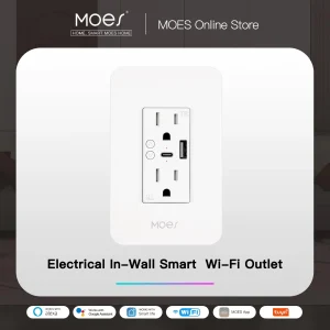 WiFi Smart Power Wall Socket with USM Type A and C